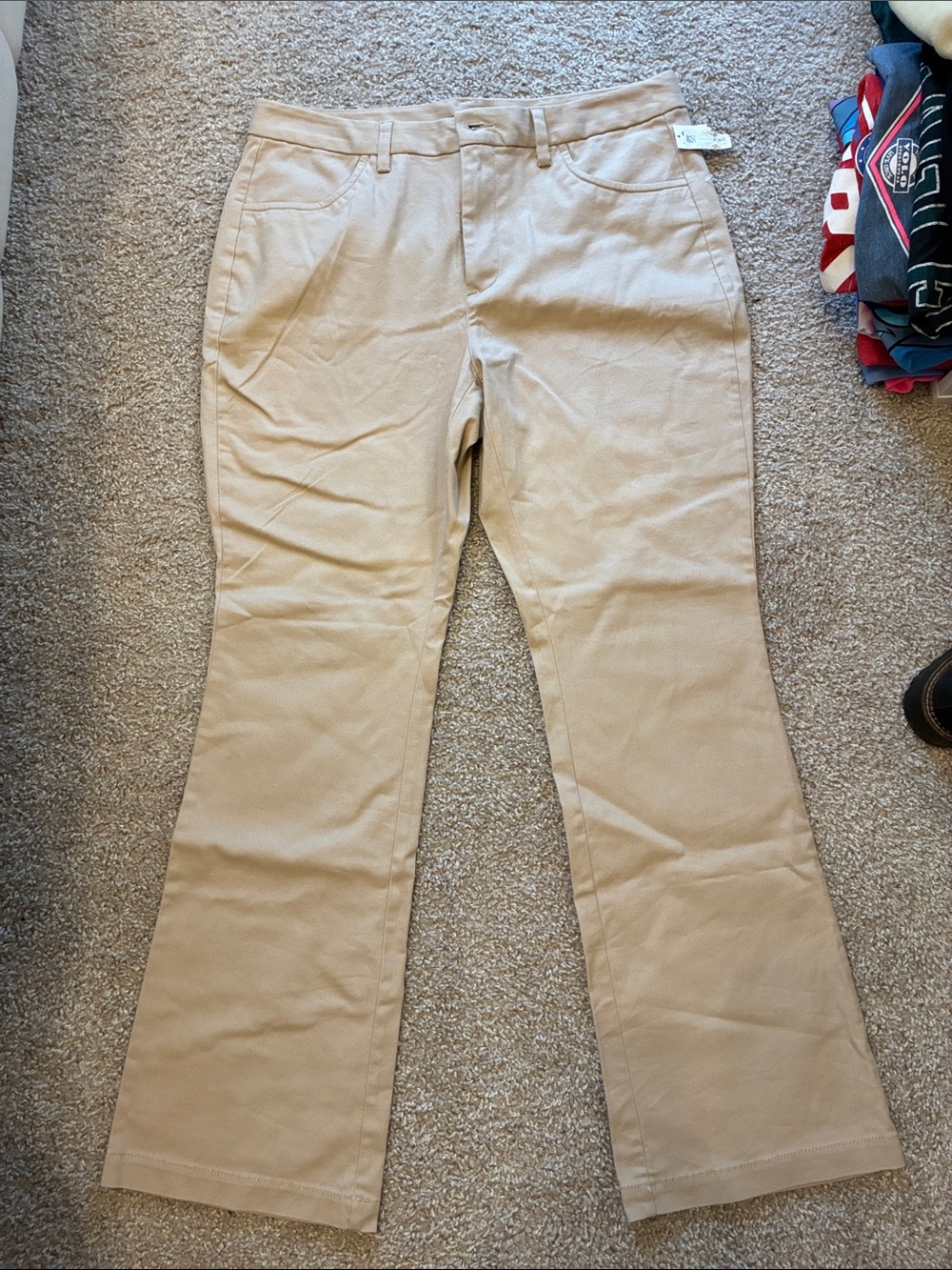 Old Navy Tan Boot Cut Pants